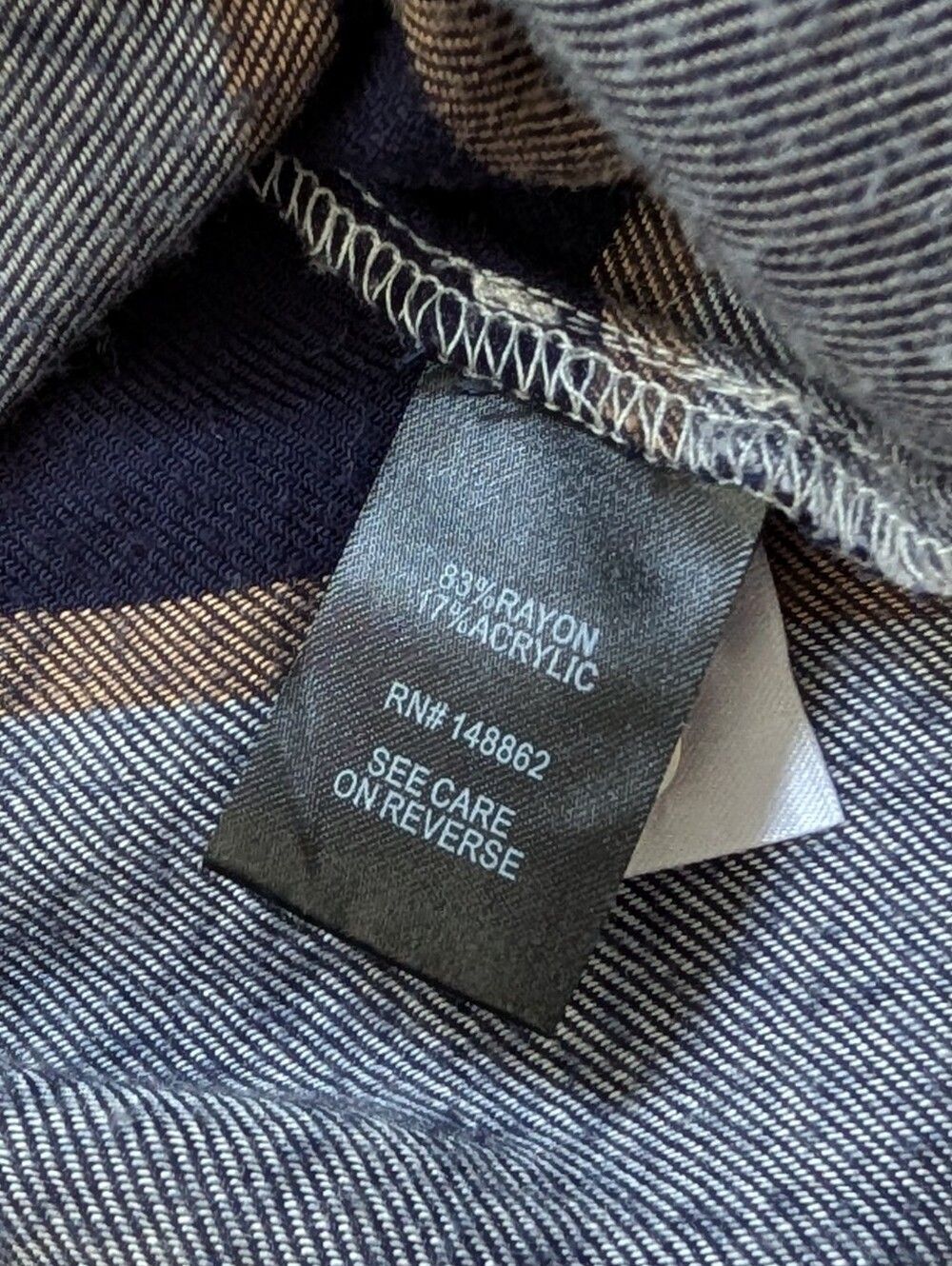 Torrid Womens Black Grey Plaid Fall Lizzie Long Sleeve Tunic Shirt NWT Size 5/5X - Picture 9 of 15